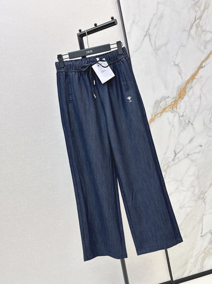 26ss Bee Embroidery Straight Leg Pants