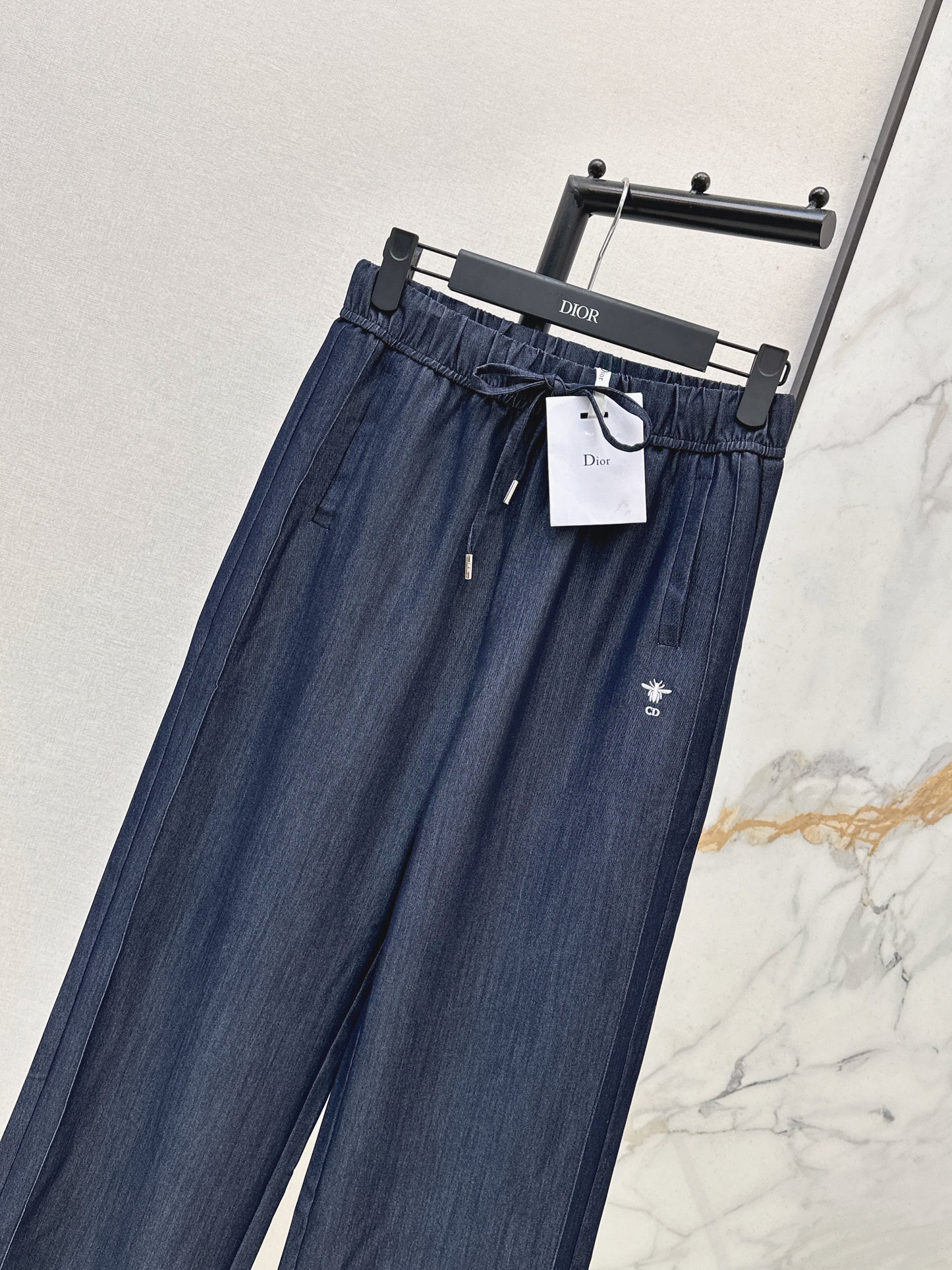 26ss Bee Embroidery Straight Leg Pants