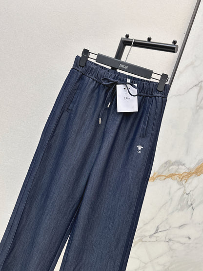 26ss Bee Embroidery Straight Leg Pants