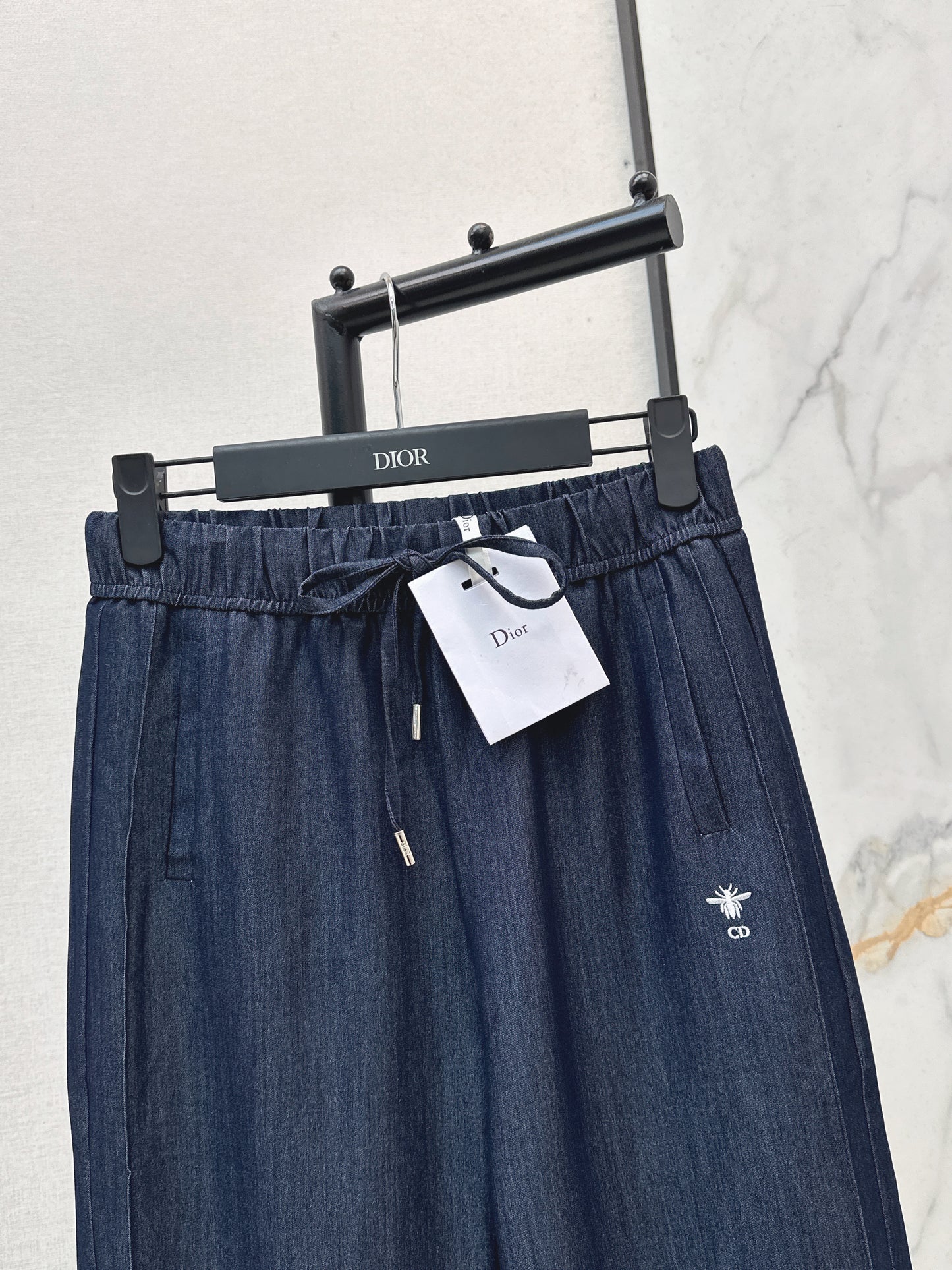 26ss Bee Embroidery Straight Leg Pants