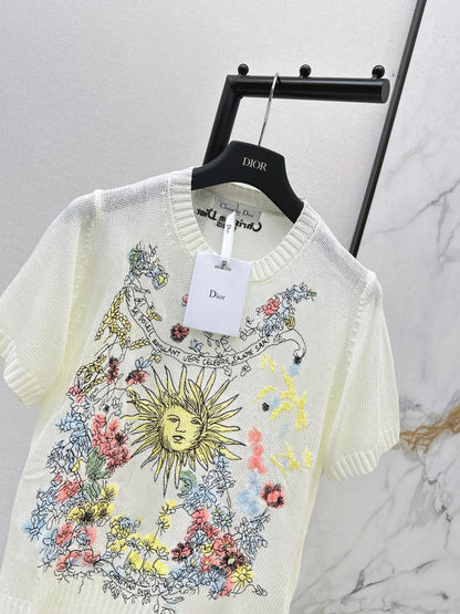 26ss Floral Pattern Short-Sleeve T-Shirt