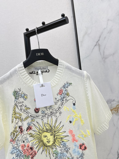 26ss Floral Pattern Short-Sleeve T-Shirt