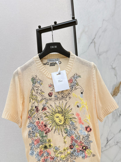 26ss Floral Pattern Short-Sleeve T-Shirt