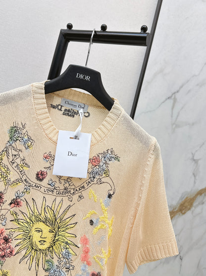 26ss Floral Pattern Short-Sleeve T-Shirt