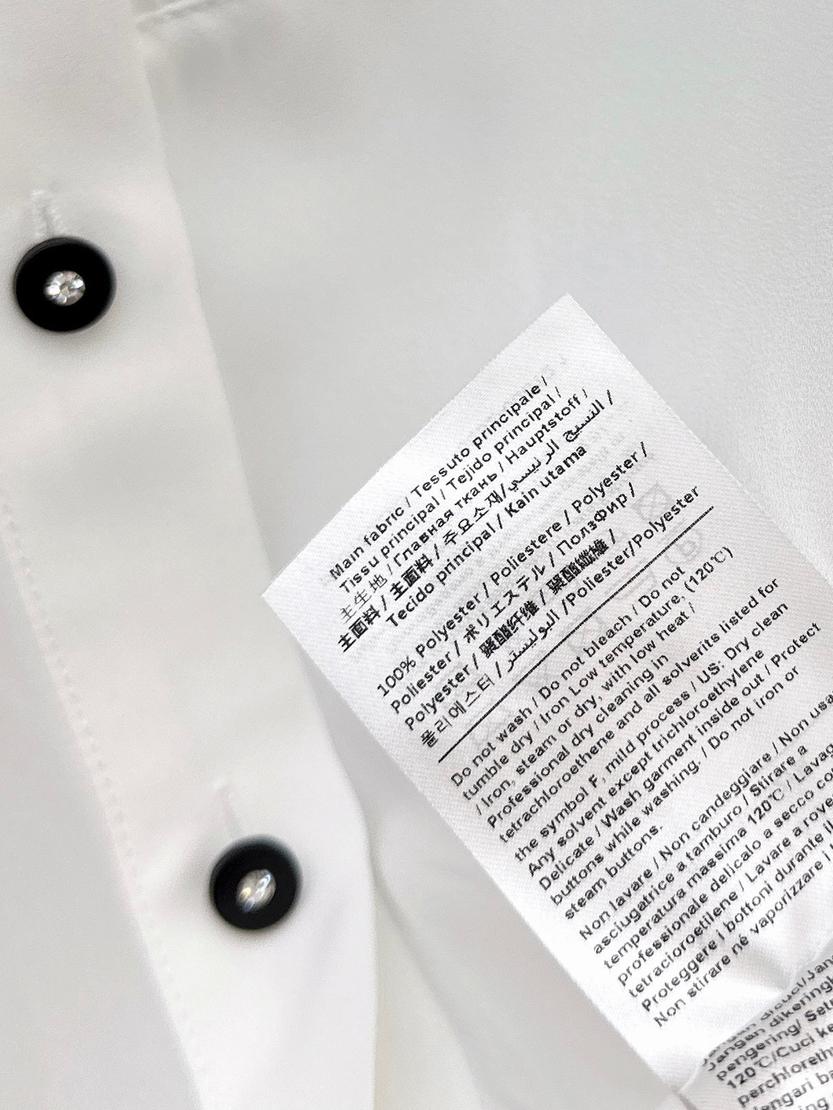 26ss Polka dot scarf-embellished shirt
