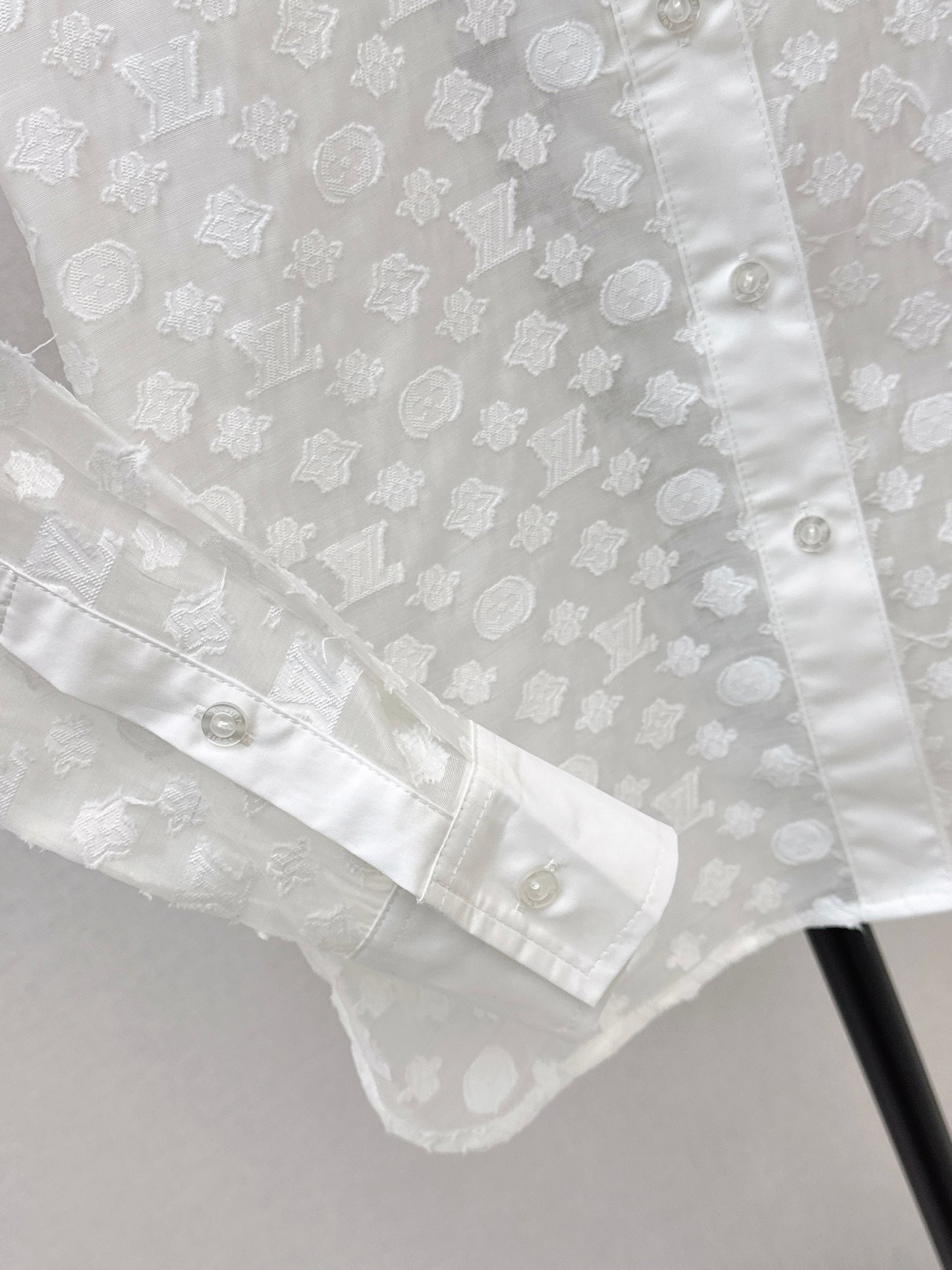 26ss Logo jacquard fabric shirt