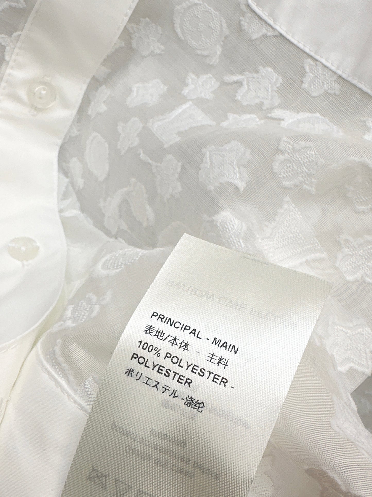 26ss Logo jacquard fabric shirt
