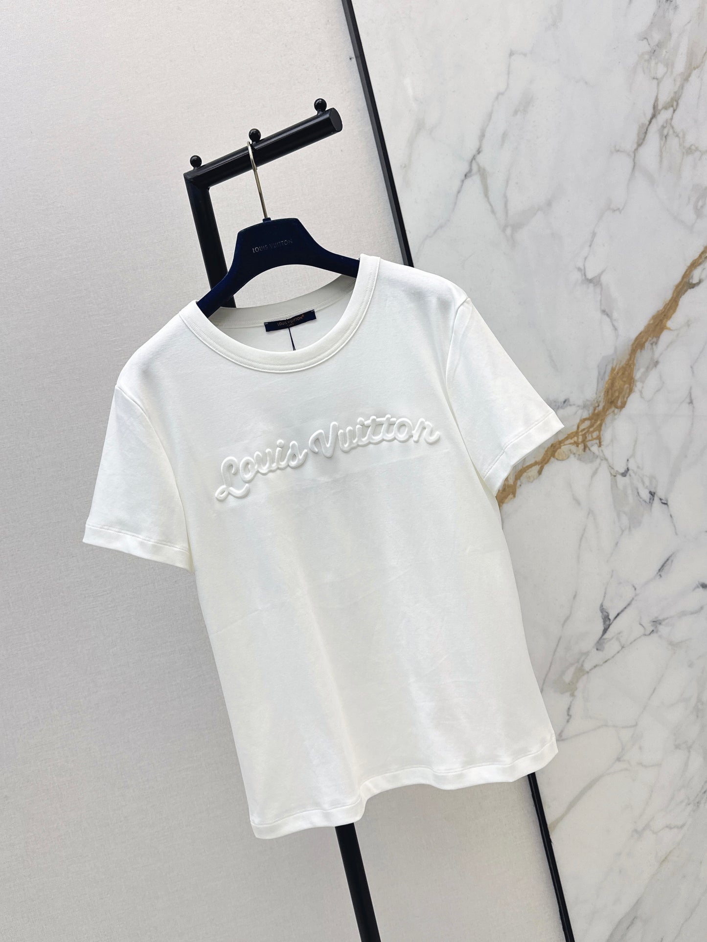 26ss Embossed Letter T-shirt