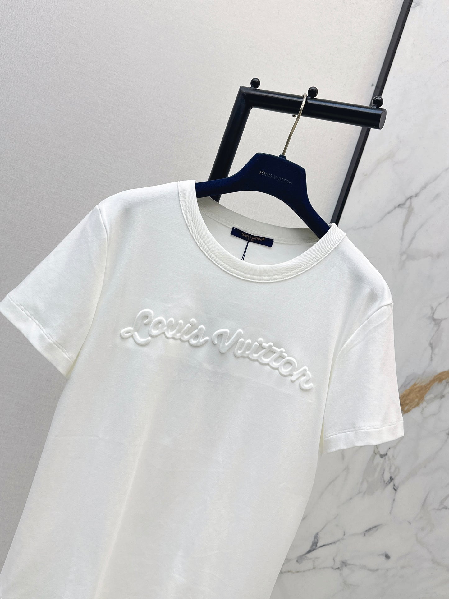 26ss Embossed Letter T-shirt