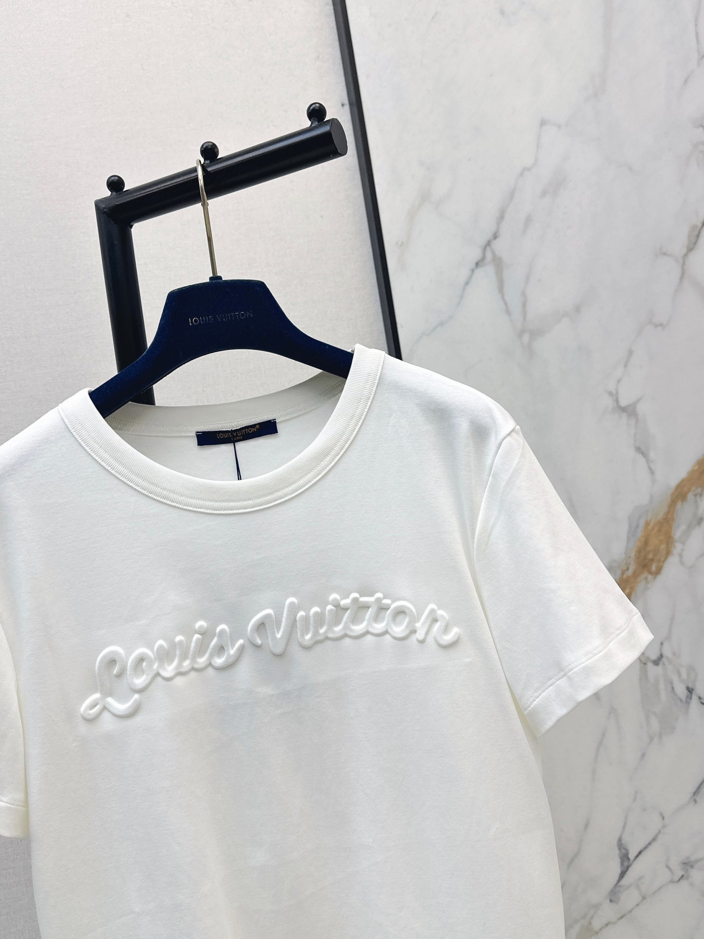 26ss Embossed Letter T-shirt