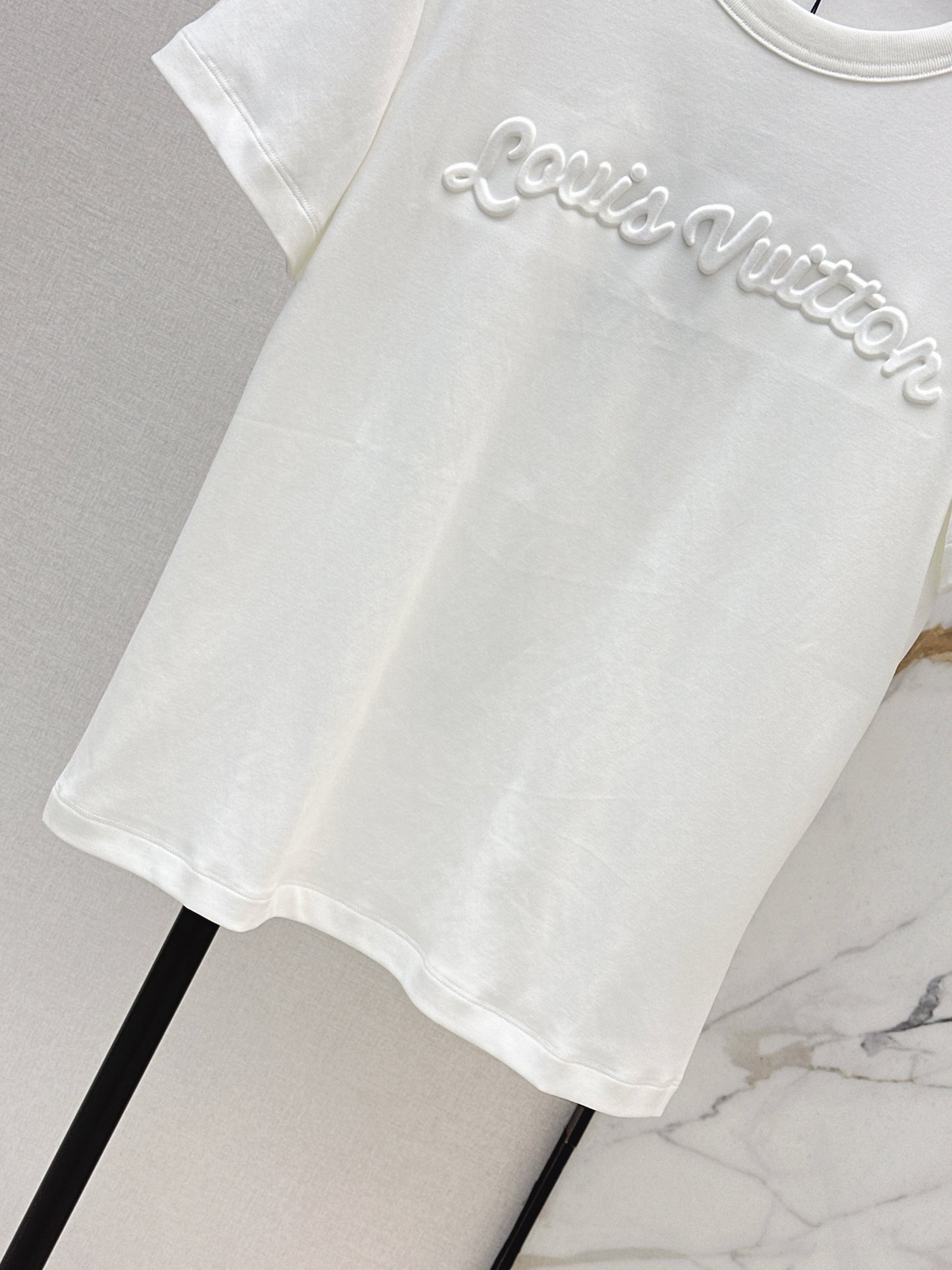 26ss Embossed Letter T-shirt