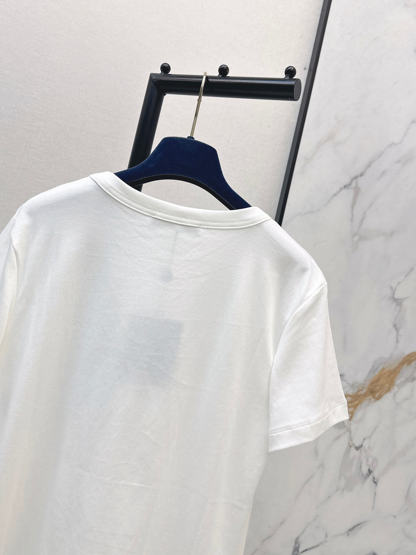 26ss Embossed Letter T-shirt