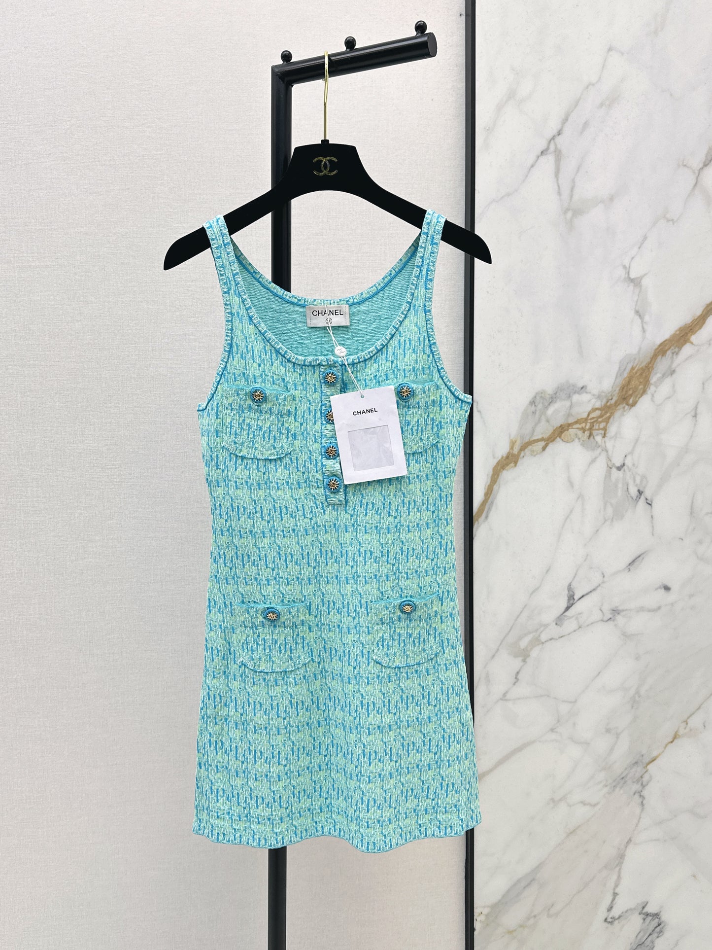 26ss Knitted Vest Dress
