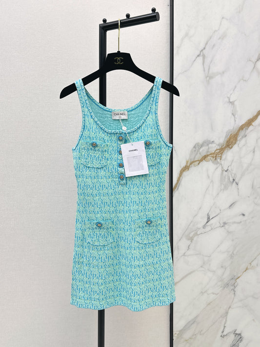 26ss Knitted Vest Dress