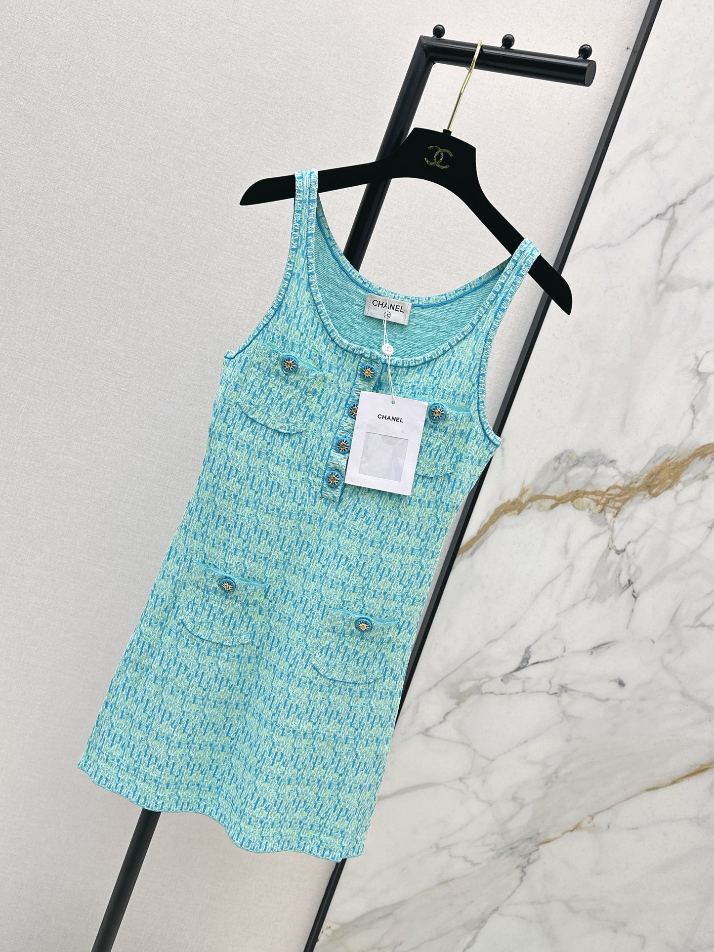 26ss Knitted Vest Dress