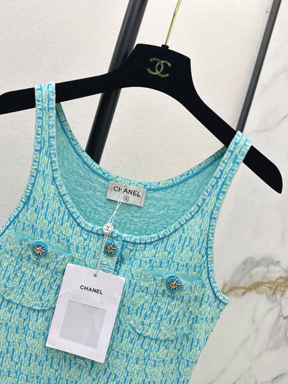 26ss Knitted Vest Dress