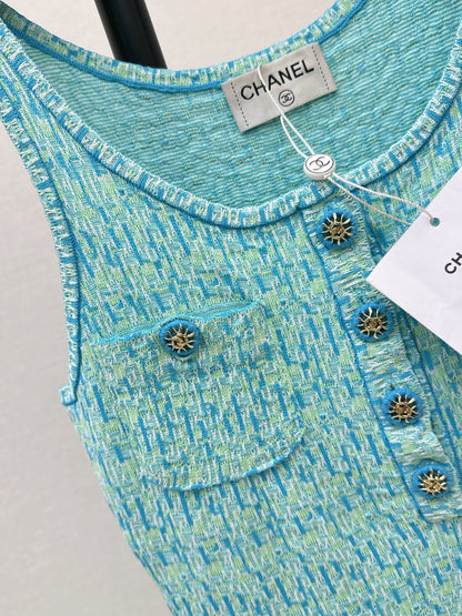 26ss Knitted Vest Dress