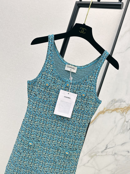 26ss Knitted Vest Dress