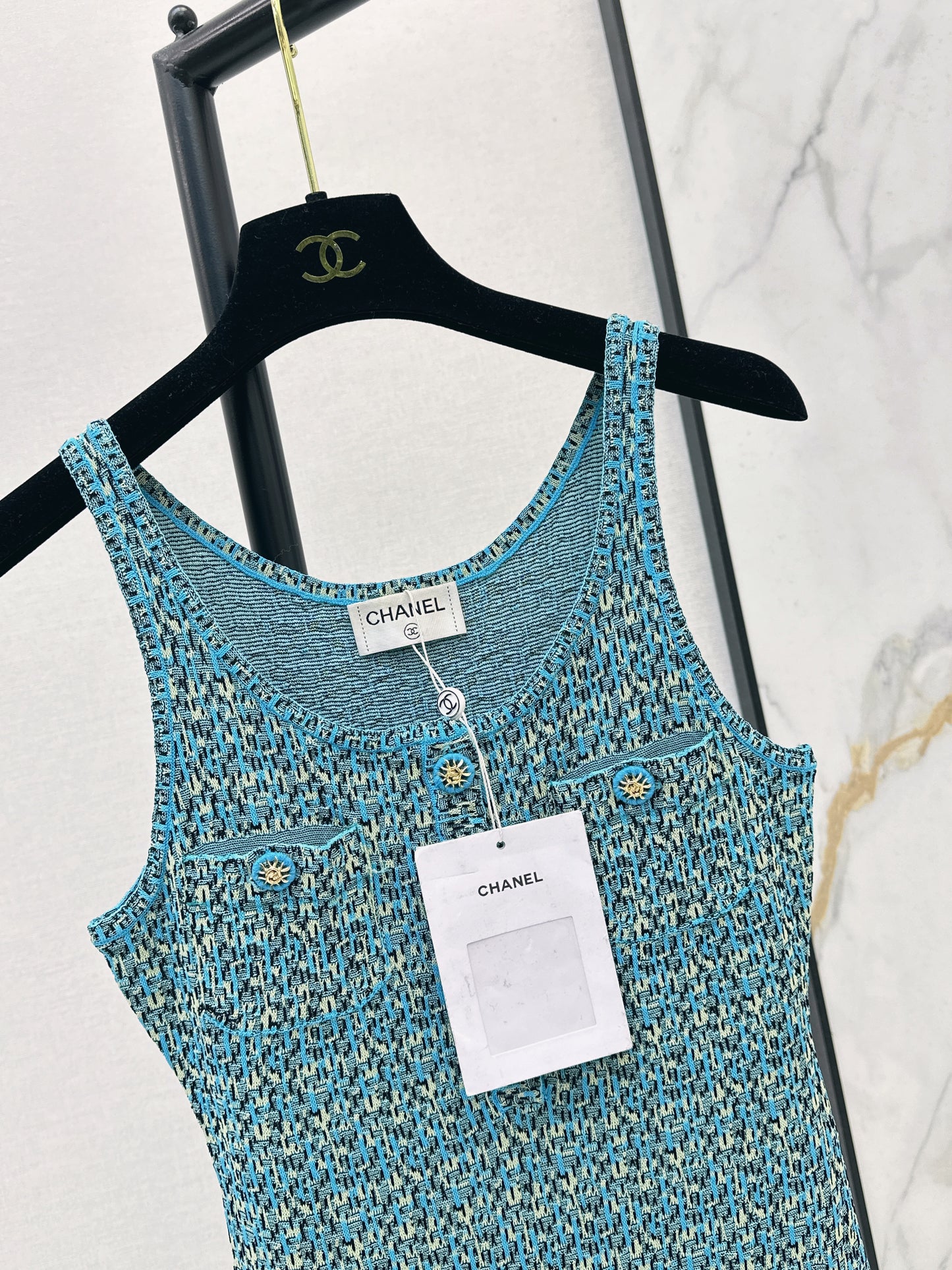 26ss Knitted Vest Dress