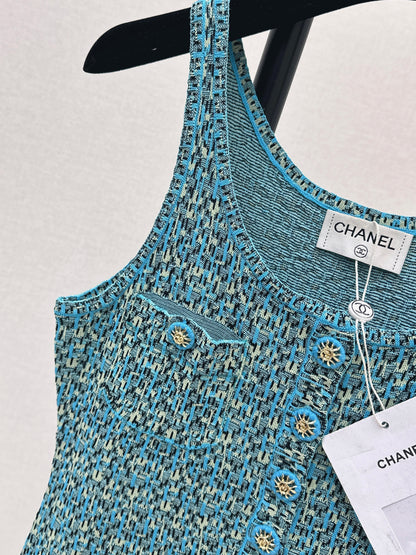 26ss Knitted Vest Dress
