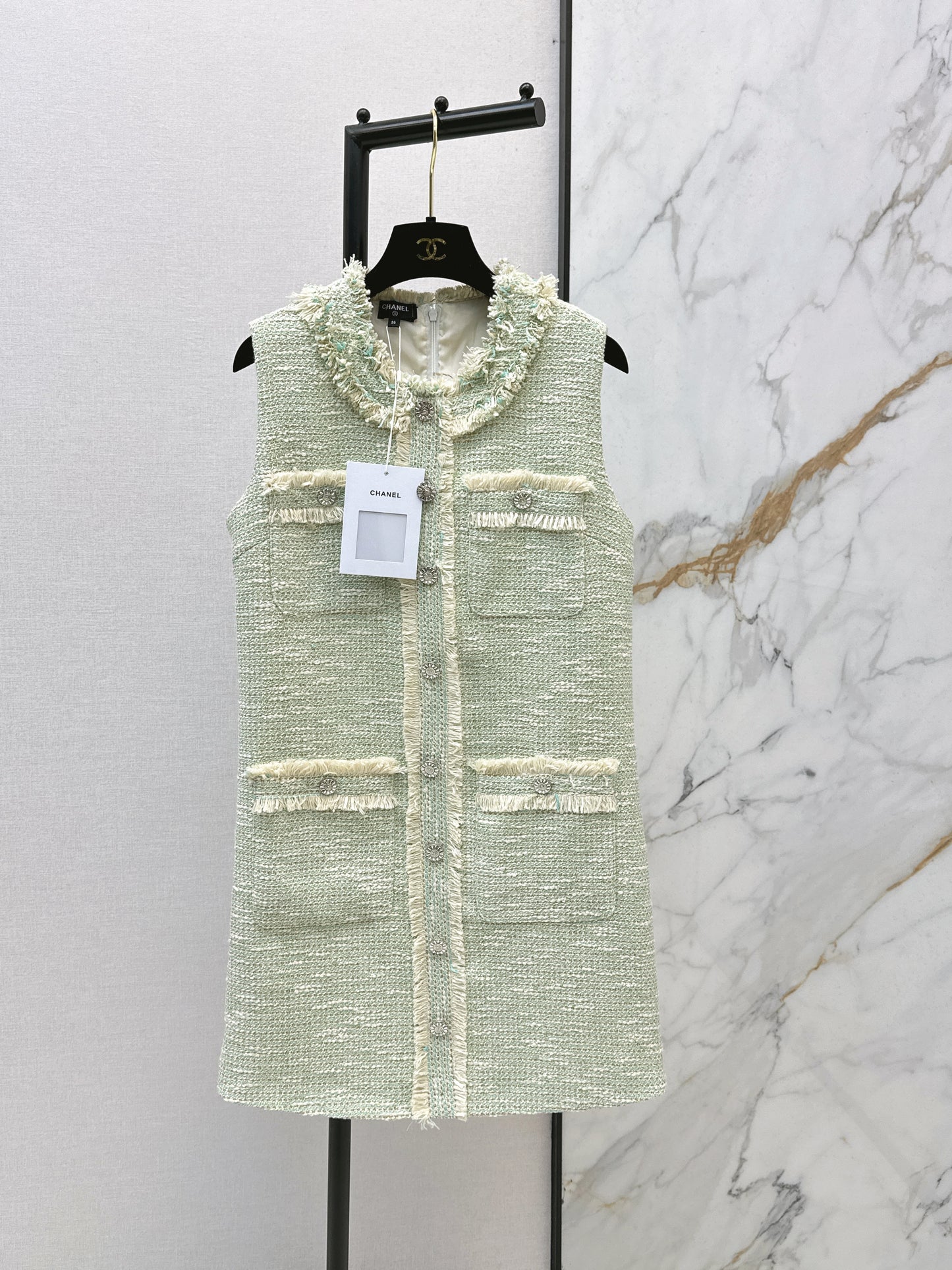 26ss Sleeveless Knitted Dress
