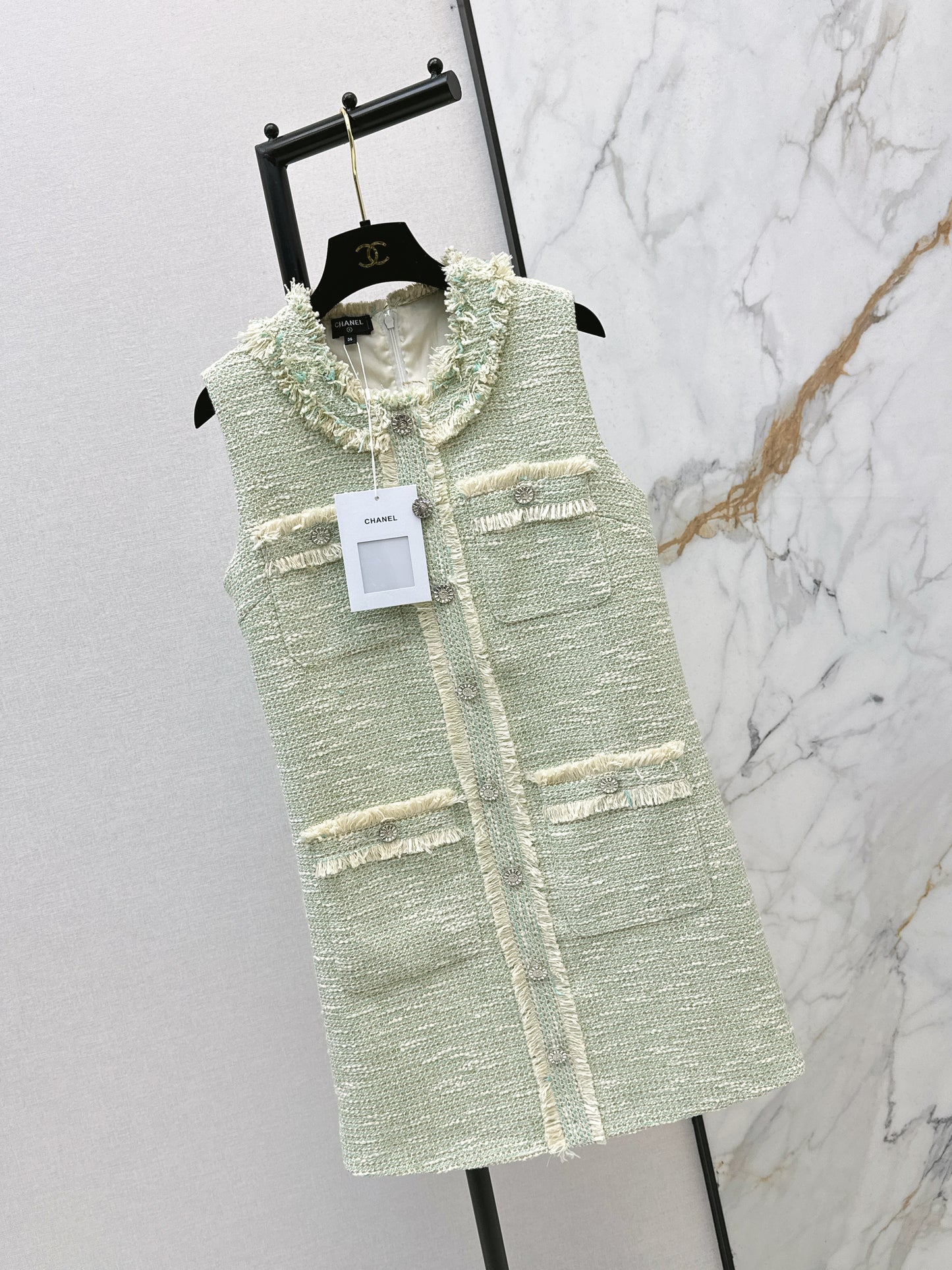 26ss Sleeveless Knitted Dress