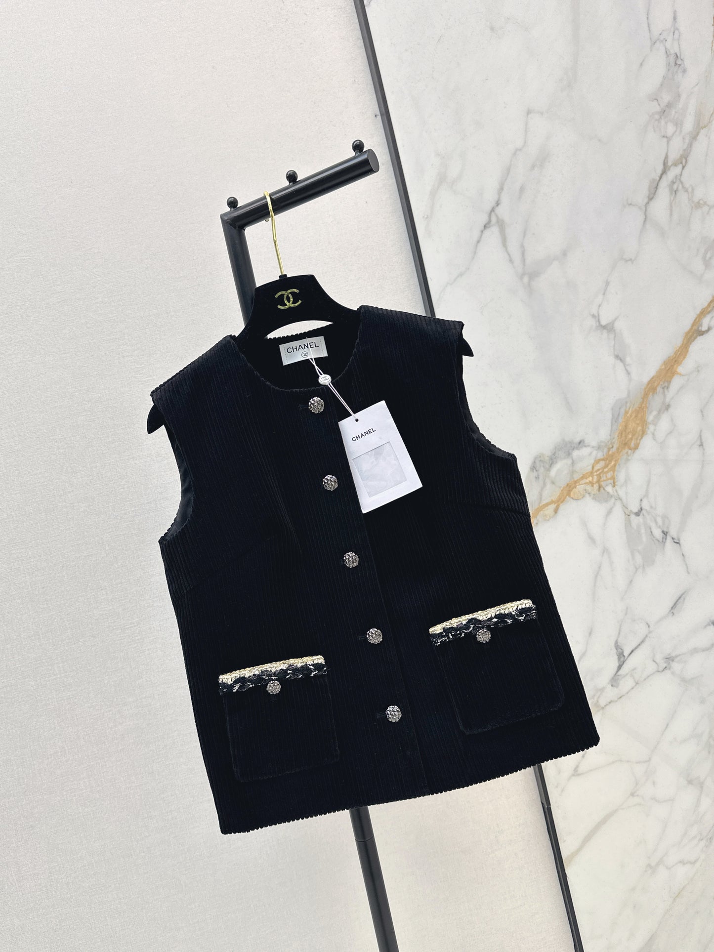 26ss Double-pocket sleeveless vest