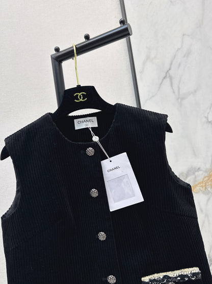 26ss Double-pocket sleeveless vest