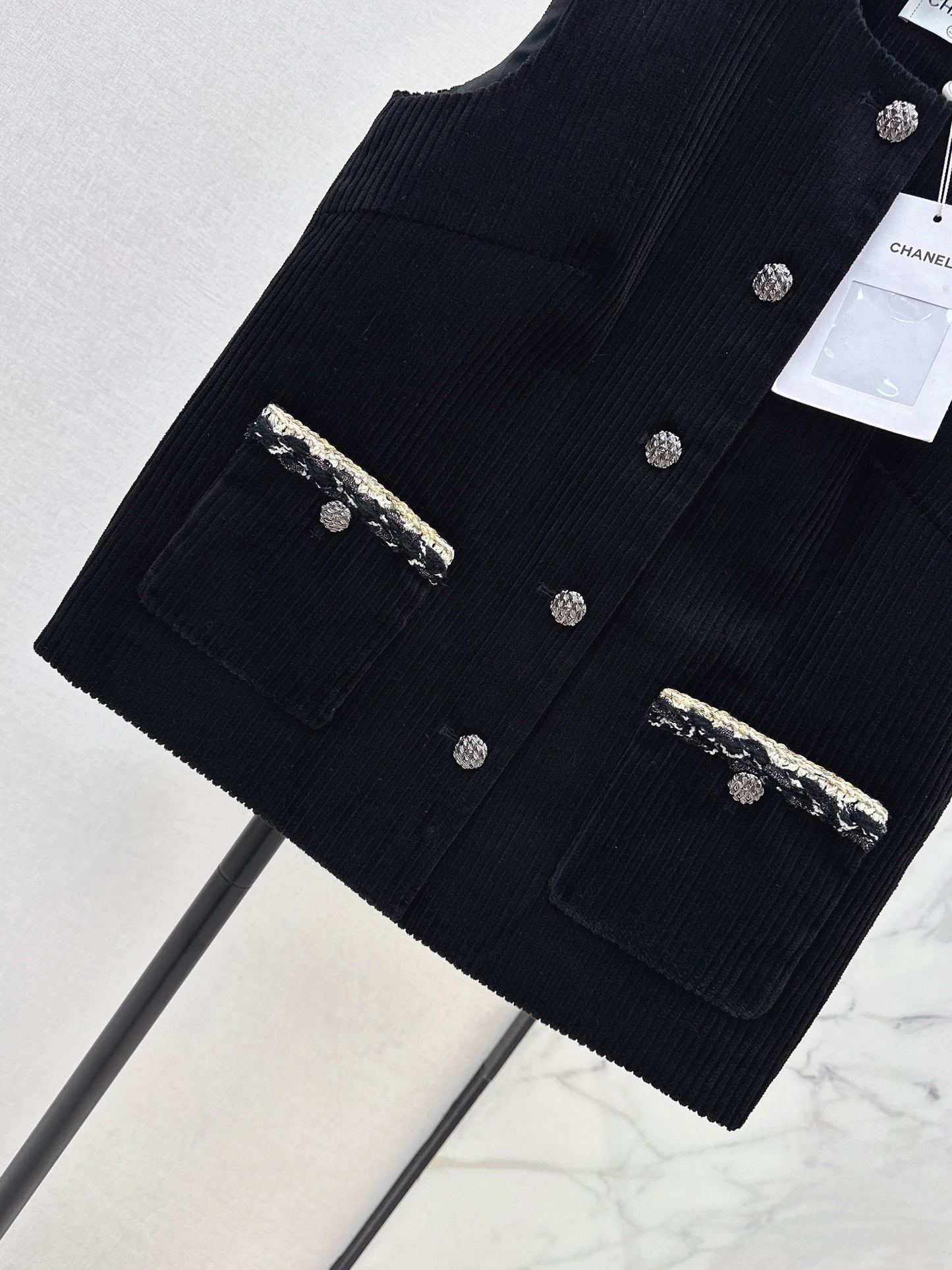 26ss Double-pocket sleeveless vest