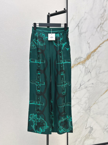 26ss Chain Link Pattern Straight Leg Pants