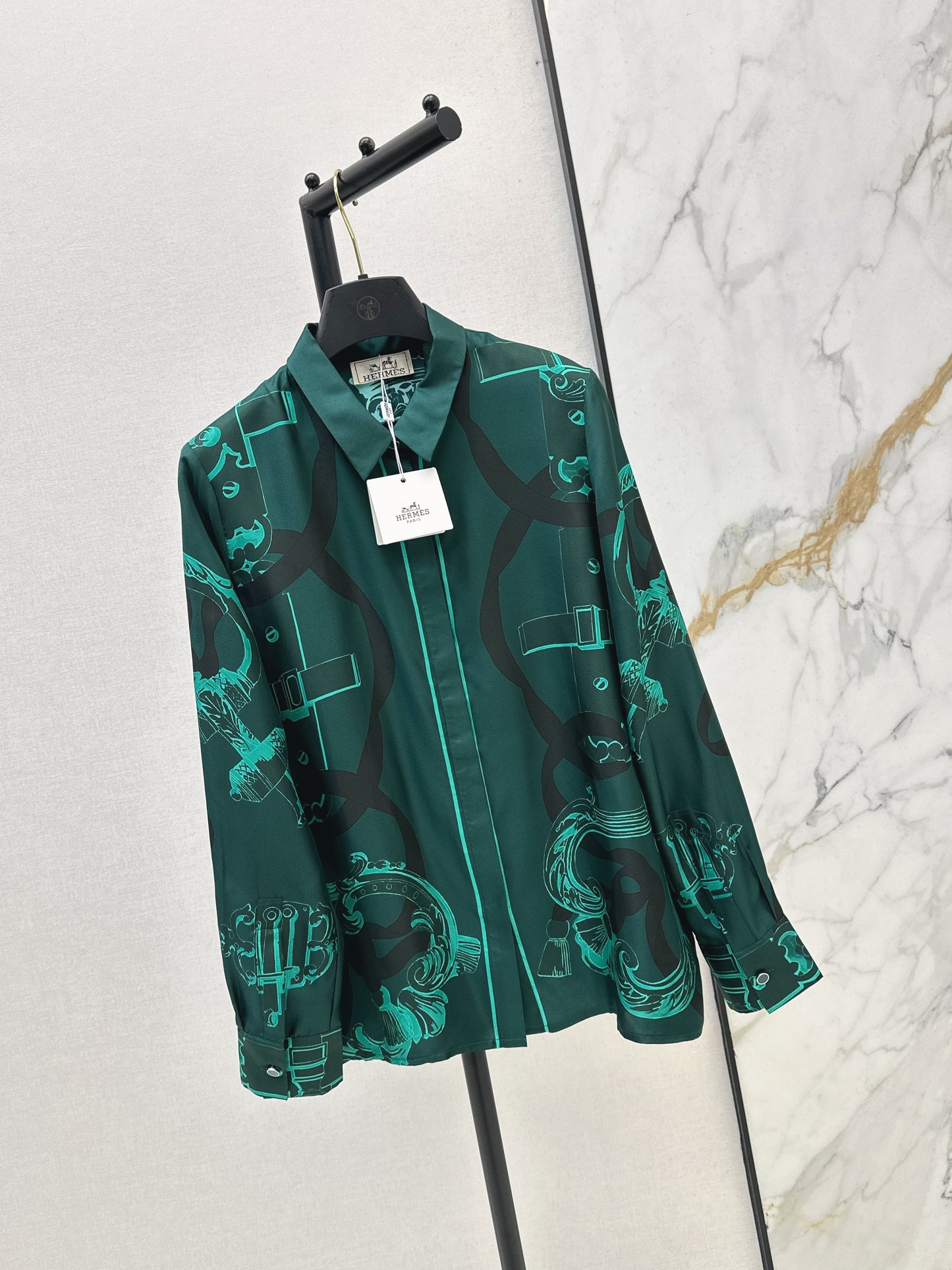 26ss Chain Link Pattern Shirt