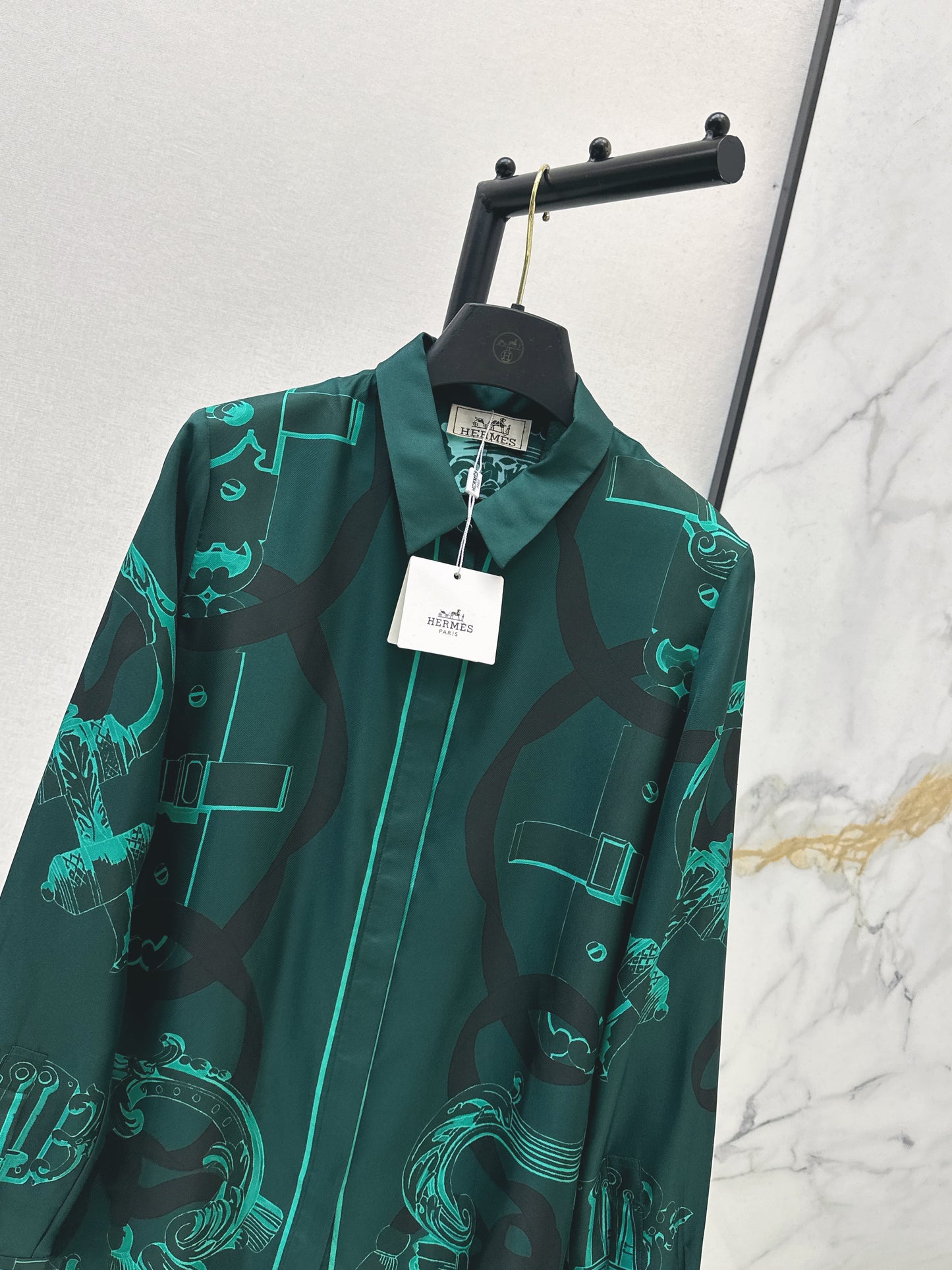 26ss Chain Link Pattern Shirt