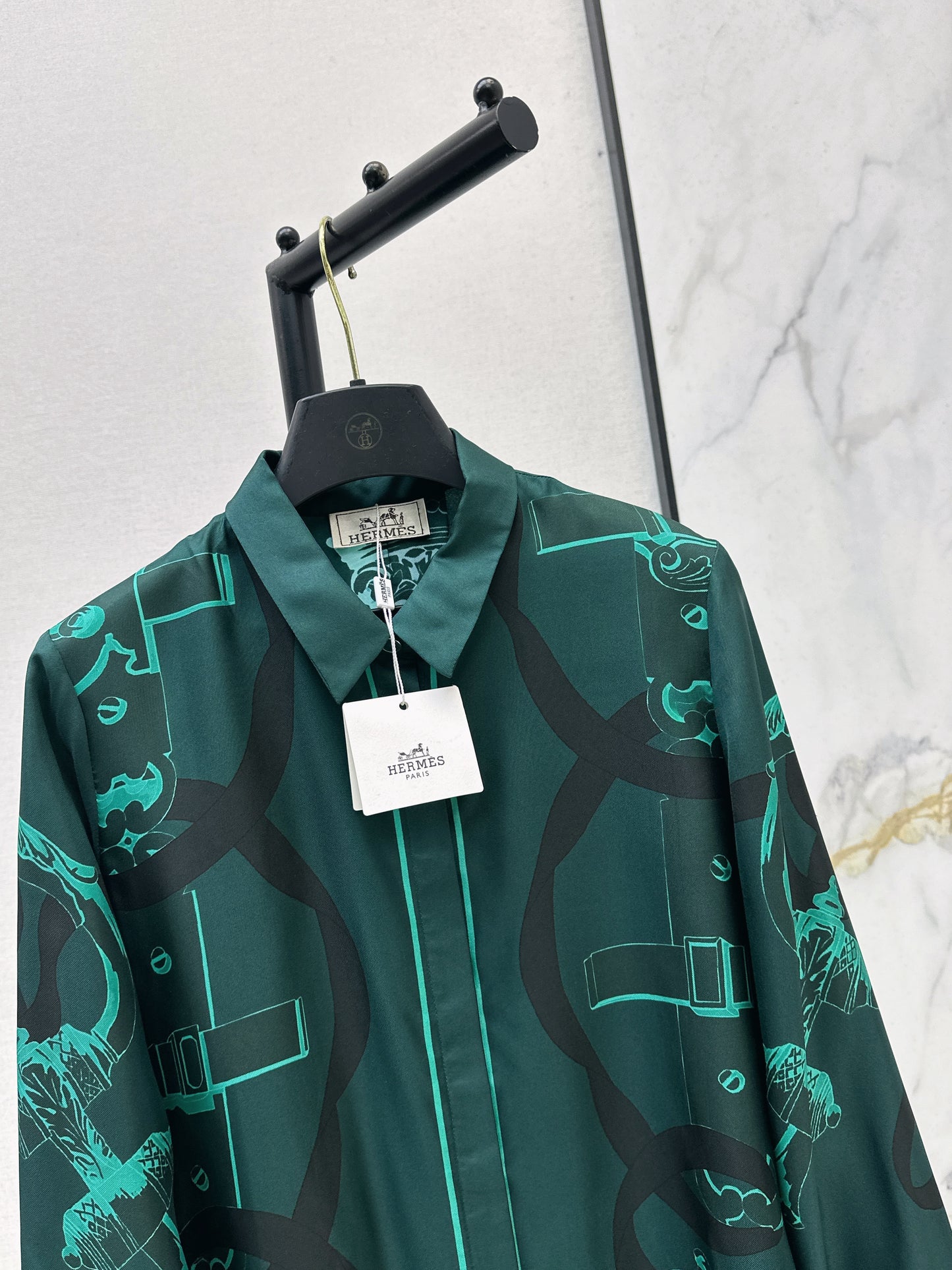 26ss Chain Link Pattern Shirt