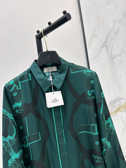 26ss Chain Link Pattern Shirt