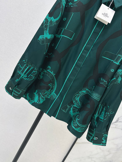 26ss Chain Link Pattern Shirt