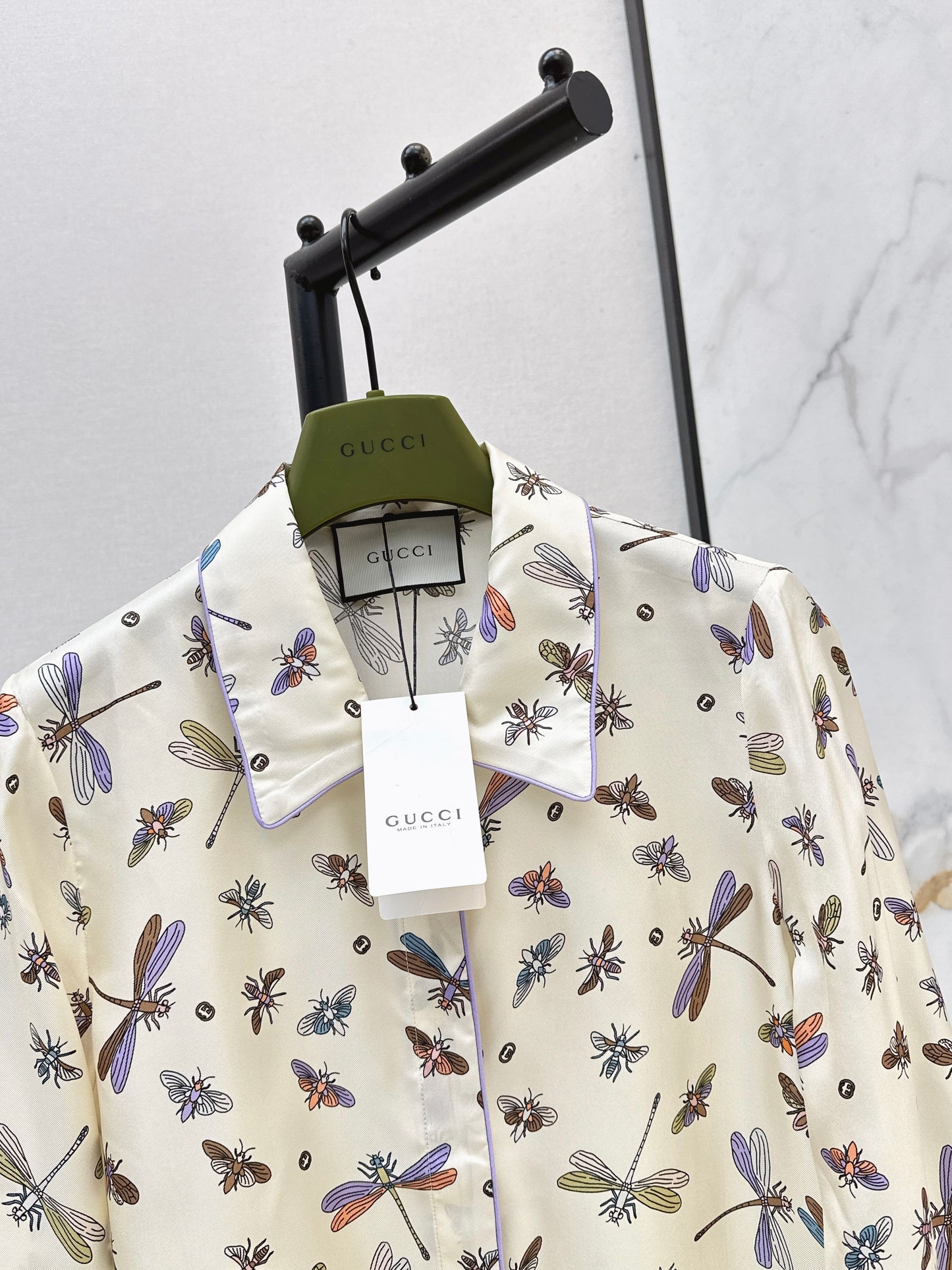 26ss Dragonfly Print Shirt