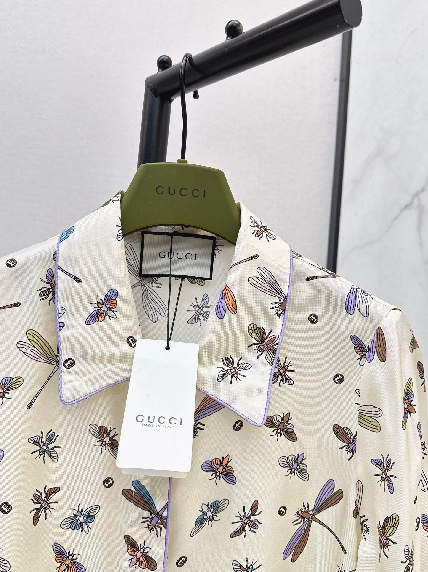 26ss Dragonfly Print Shirt