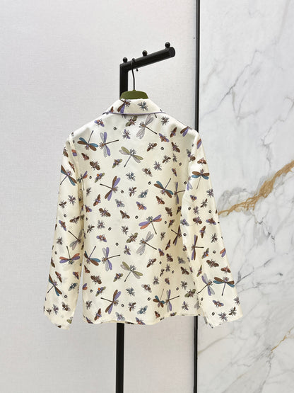 26ss Dragonfly Print Shirt