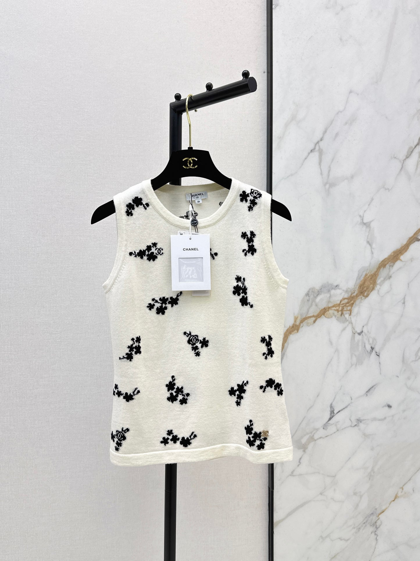 26ss Embroidered Knit Vest