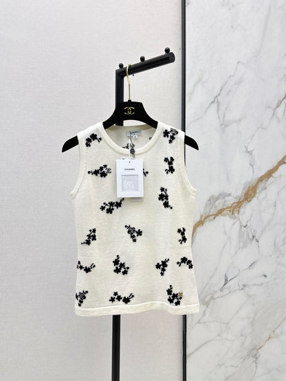 26ss Embroidered Knit Vest