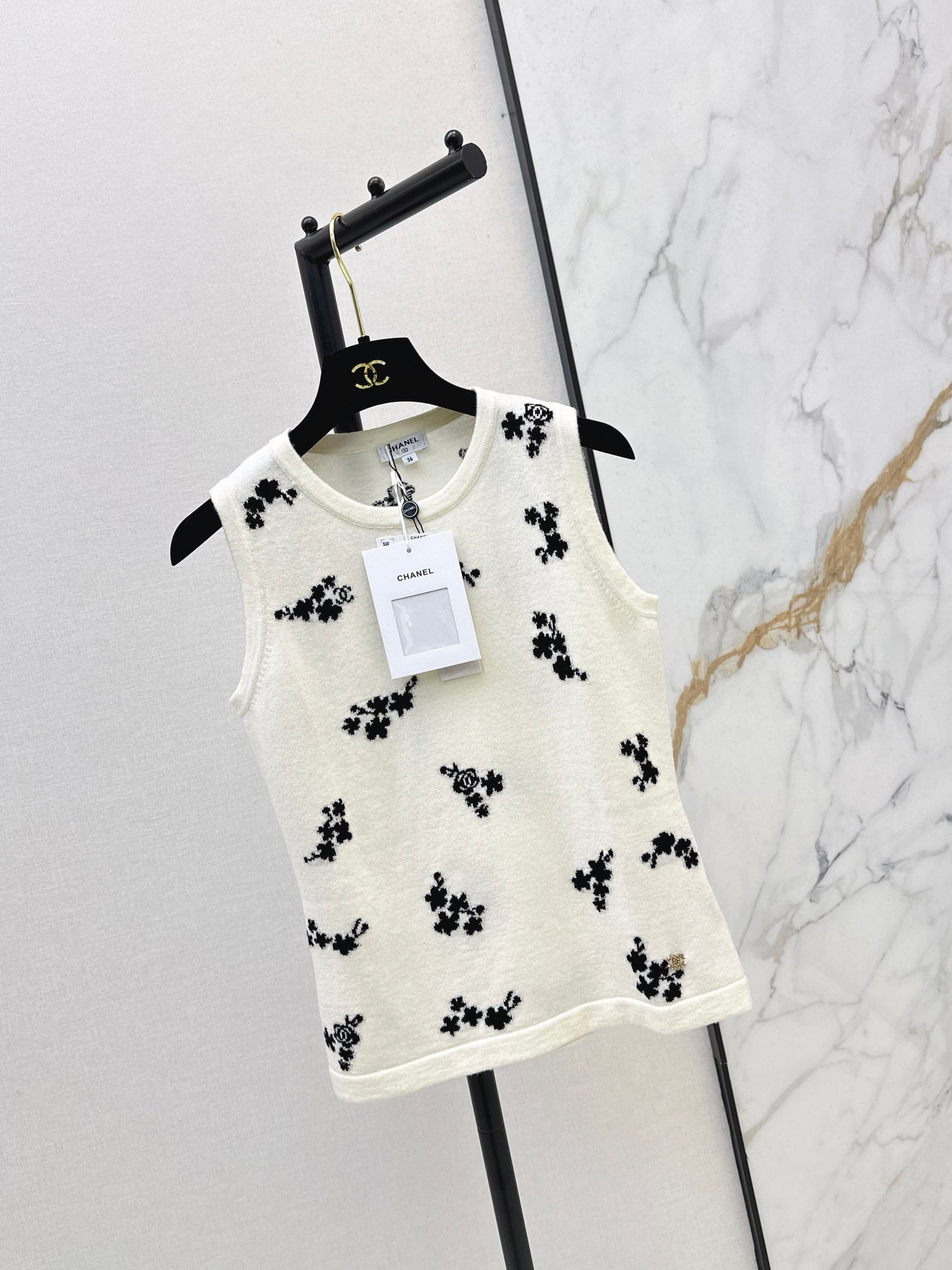26ss Embroidered Knit Vest