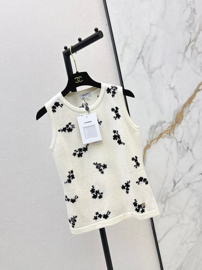 26ss Embroidered Knit Vest
