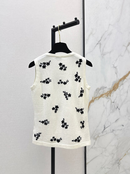 26ss Embroidered Knit Vest