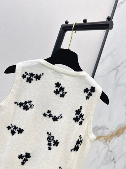 26ss Embroidered Knit Vest