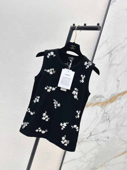26ss Embroidered Knit Vest