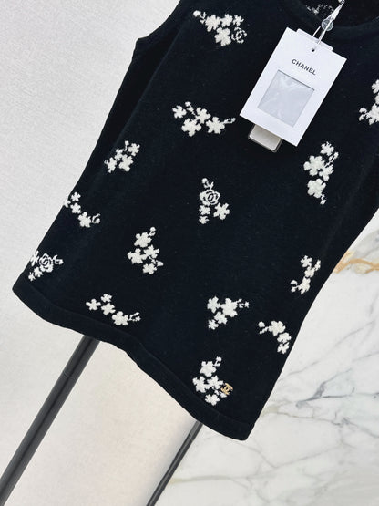 26ss Embroidered Knit Vest