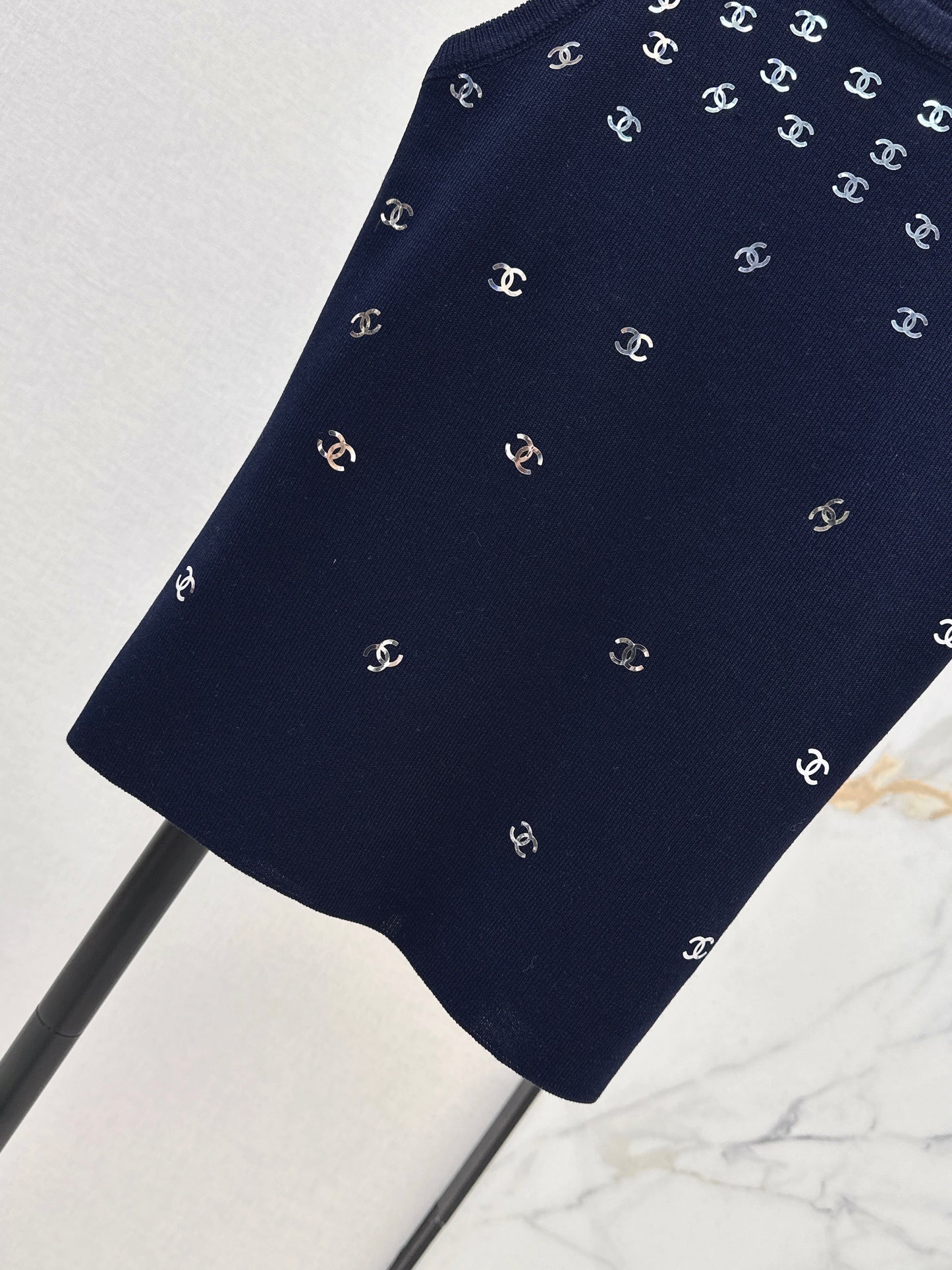 26ss Logo Gold Foil Knit Vest