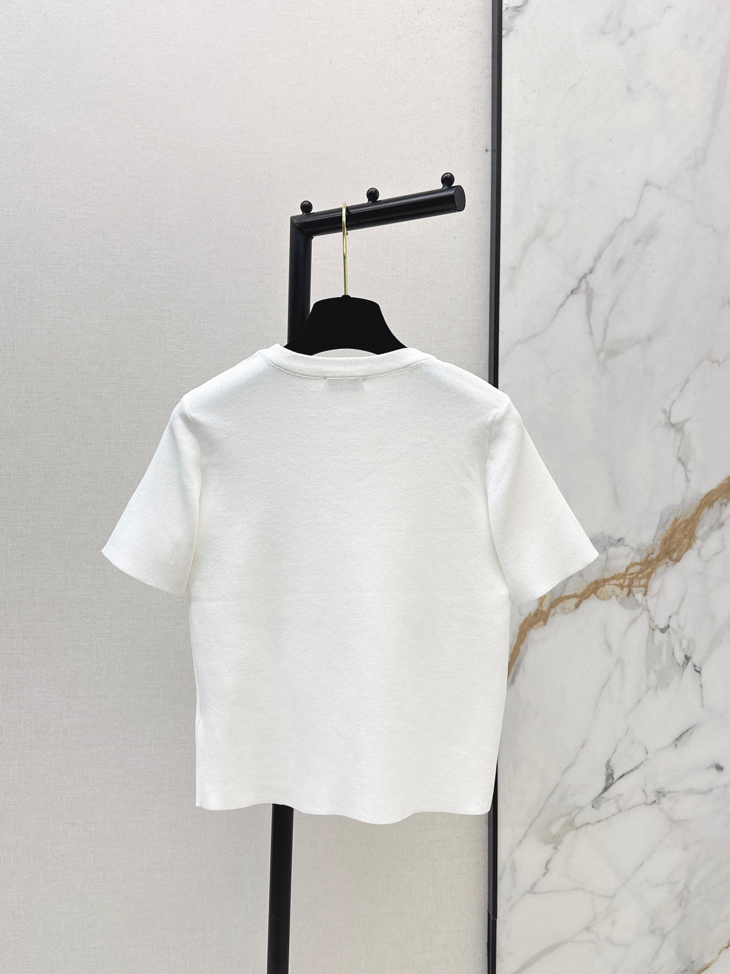 26ss Logo Gold Foil Knit T-Shirt