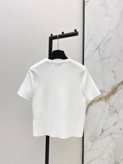 26ss Logo Gold Foil Knit T-Shirt