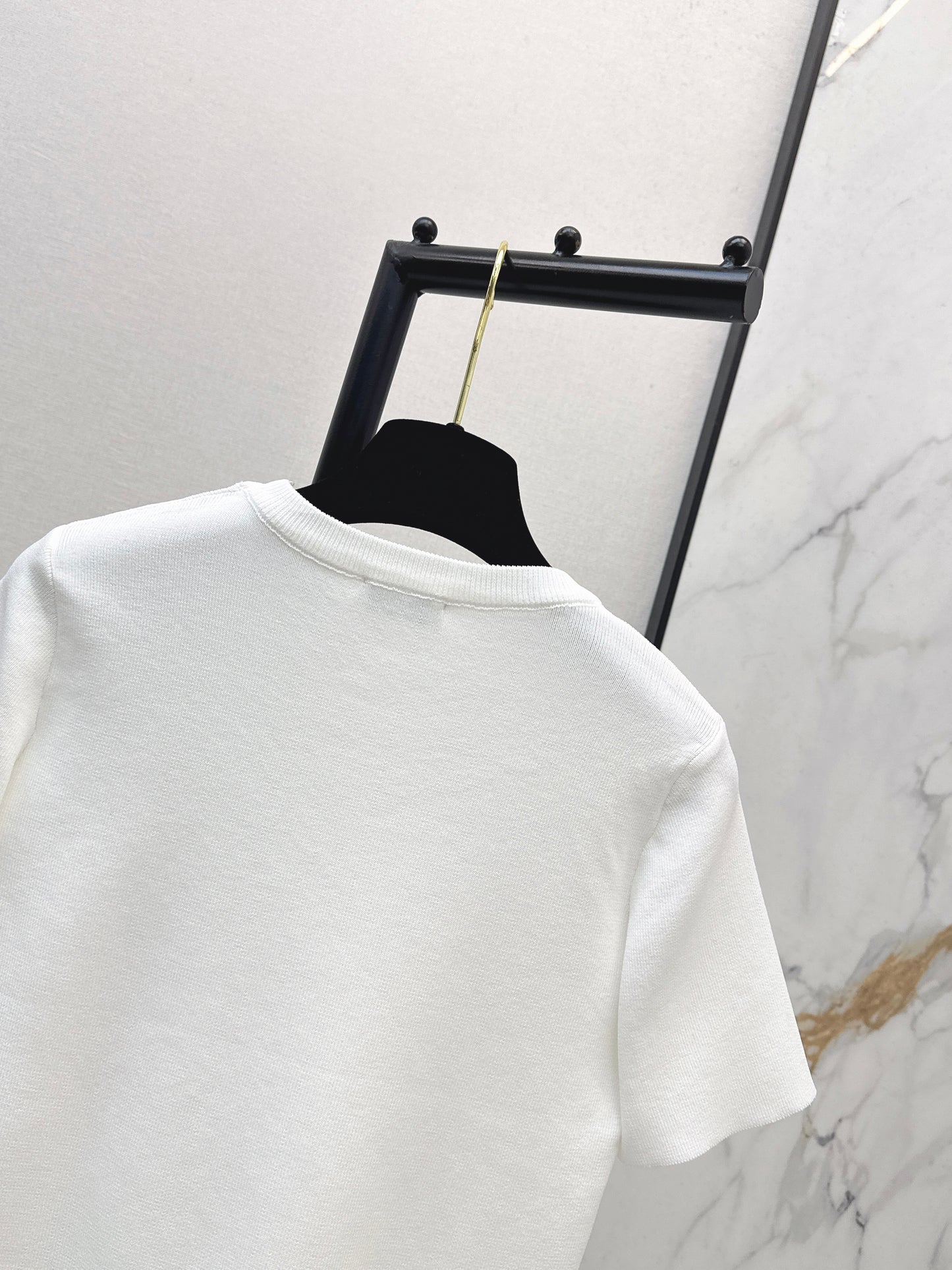 26ss Logo Gold Foil Knit T-Shirt